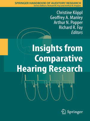 cover image of Insights from Comparative Hearing Research